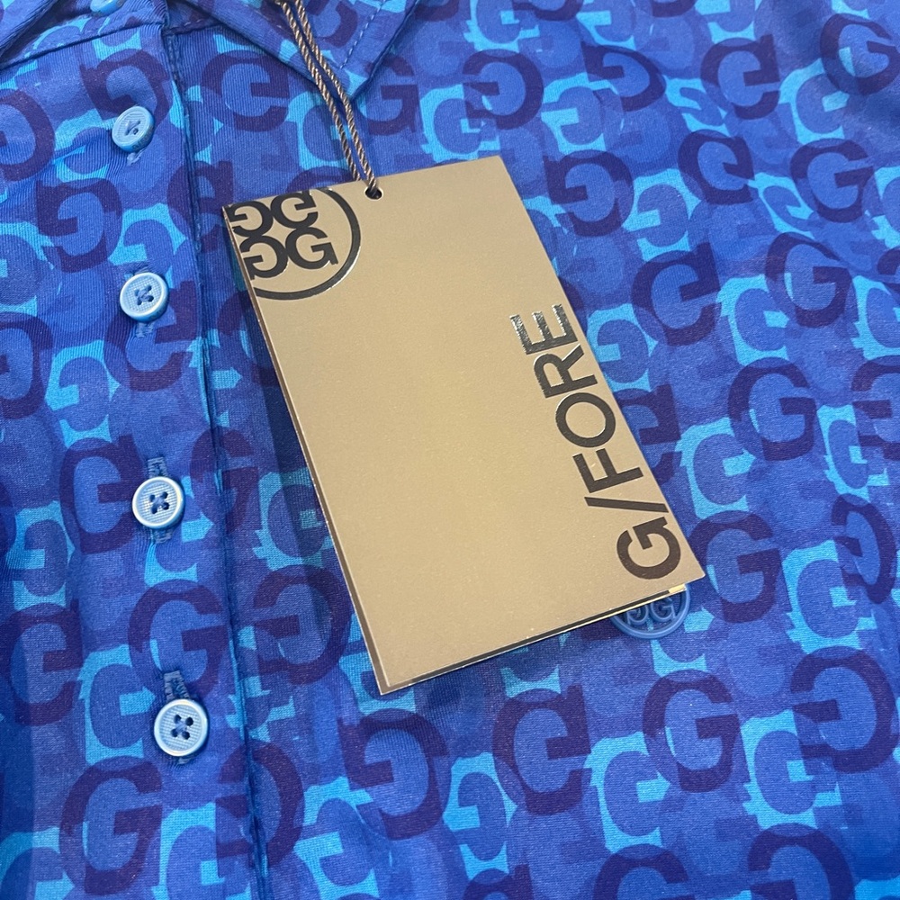 G/FORE MINI G'S TECH JERSEY LONG SLEEVE POLO, SUNSHIRT, NWT - Picture 6 of 6
